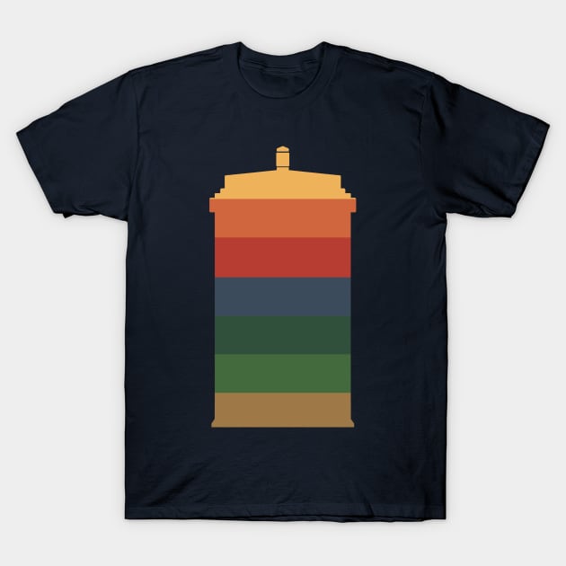 TARDIS stripes T-Shirt by LeiaHeisenberg